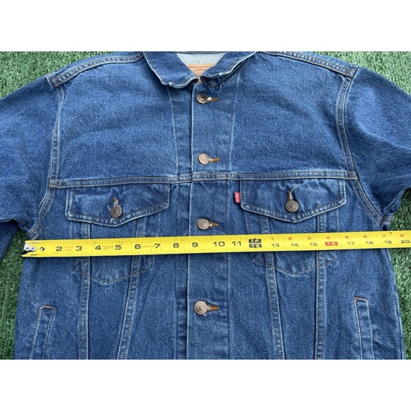 Vintage Levi's Strauss Denim Jean Jacket USA Made 90s Type 1 New Size Small - Picture 8 of 10